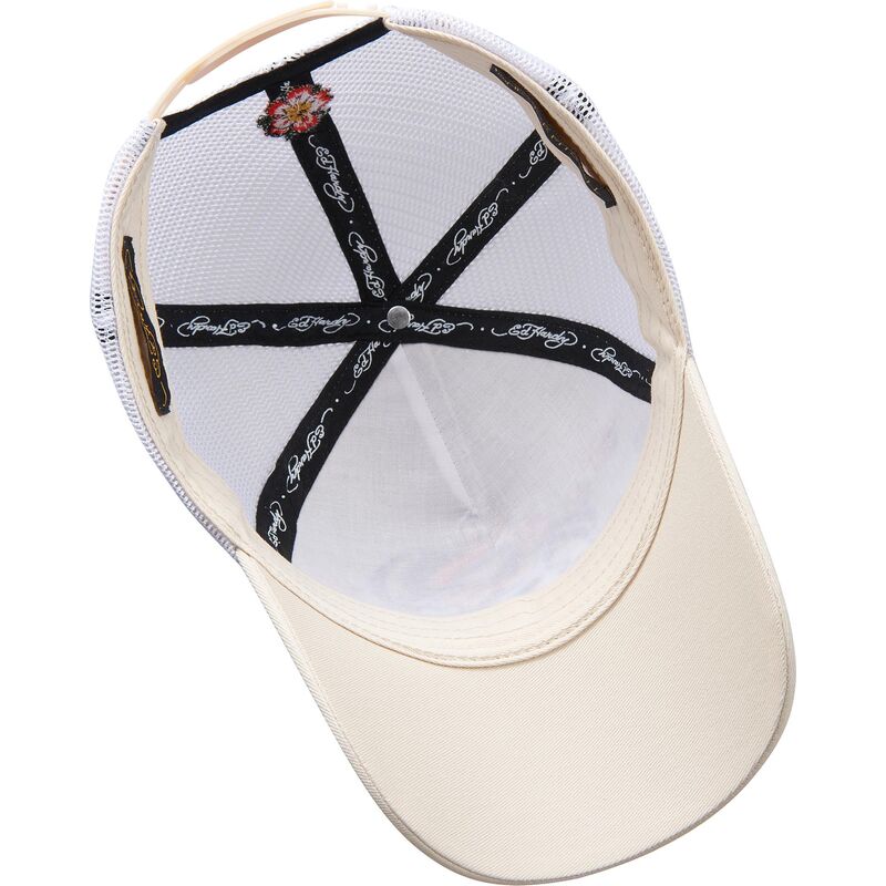 lippikset-kaareva-rekka-beige-snapback-tokyo-geisha-ed-hardy