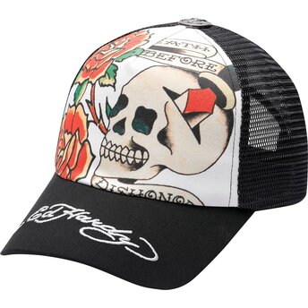 Lippikset kaareva rekka musta snapback Before Dishonor Ed Hardy