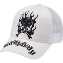 lippikset-kaareva-rekka-valkoinen-snapback-gothic-skull-in-flames-ed-hardy
