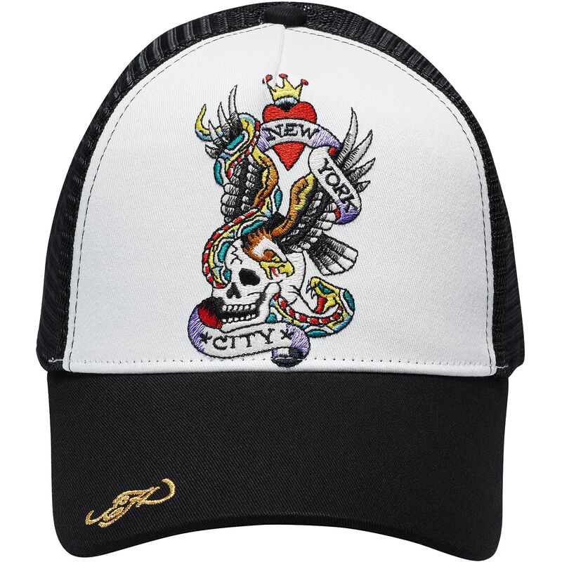 lippikset-kaareva-rekka-musta-snapback-nyc-ed-hardy