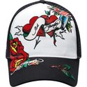 lippikset-kaareva-rekka-musta-snapback-love-ed-ed-hardy