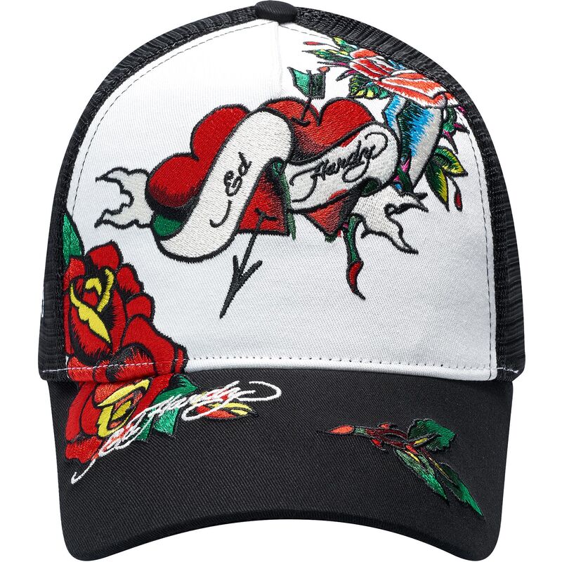 lippikset-kaareva-rekka-musta-snapback-love-ed-ed-hardy