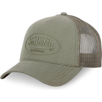 Lippikset kaareva rekka vihreä snapback LOG09 Von Dutch