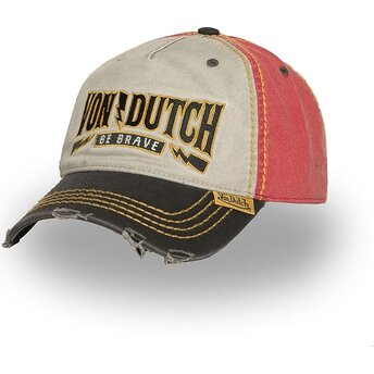 Lippikset kaareva monivärinen säädettävä nauha RETRO08 Von Dutch