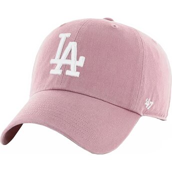 Lippikset kaareva vaaleanpunainen säädettävä nauha Clean Up Mauve Los Angeles Dodgers MLB 47 Brand