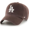 lippikset-kaareva-ruskea-saadettava-nauha-clean-up-no-loop-label-los-angeles-dodgers-mlb-47-brand