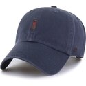 lippikset-kaareva-laivastonsininen-saadettava-nauha-clean-up-base-runner-icon-dog-vintage-navy-47-brand