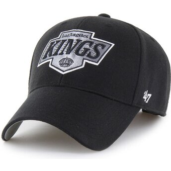 Lippikset kaareva musta säädettävä nauha MVP Essential Los Angeles Kings NHL 47 Brand