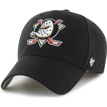 Lippikset kaareva musta säädettävä nauha MVP Essential Anaheim Ducks NHL 47 Brand