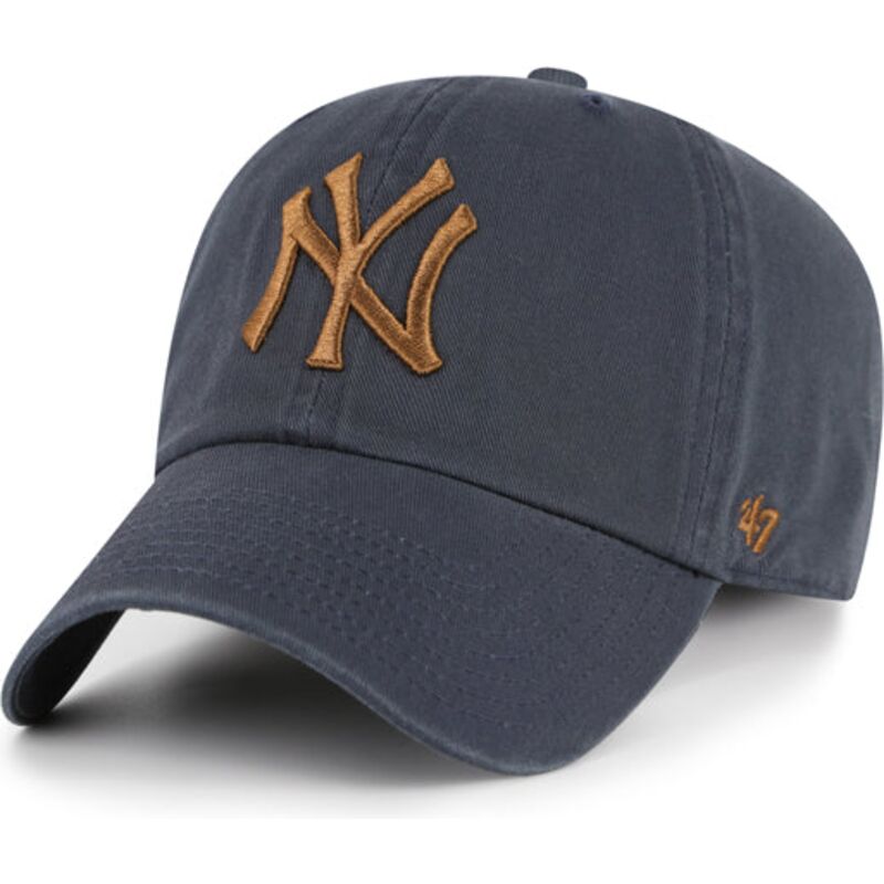 lippikset-kaareva-harmaa-saadettava-nauha-clean-up-contrast-vintage-navy-new-york-yankees-mlb-47-brand