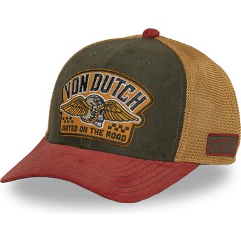 Lippikset kaareva rekka monivärinen snapback SEM19 Von Dutch