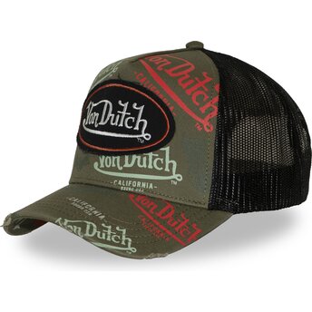 Lippikset kaareva rekka vihreä snapback CAFE12 Von Dutch