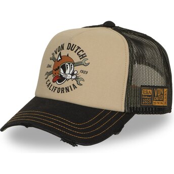 Lippikset kaareva rekka beige snapback CREW37 Von Dutch