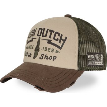Lippikset kaareva rekka ruskea snapback CREW40 Von Dutch