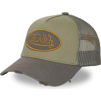 Lippikset kaareva rekka vihreä snapback USED 15 Von Dutch