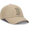 lippikset-kaareva-beige-saadettava-nauha-club-structured-uv-poly-ripstop-boston-red-sox-mlb-nike