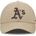 lippikset-kaareva-beige-saadettava-nauha-structured-uv-poly-ripstop-oakland-athletics-mlb-nike