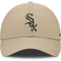 lippikset-kaareva-beige-saadettava-nauha-club-structured-uv-poly-ripstop-chicago-white-sox-mlb-nike