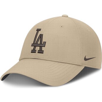 Lippikset kaareva beige säädettävä nauha Club Structured Uv Poly Ripstop Los Angeles Dodgers MLB Nike