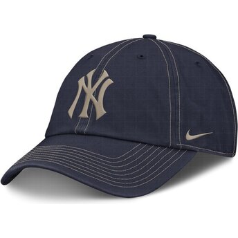 Lippikset kaareva laivastonsininen säädettävä nauha Fathers Day Club Unstructured Organic Cotton New York Yankees MLB Nike