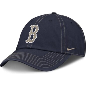 Lippikset kaareva laivastonsininen säädettävä nauha Fathers Day Club Unstructured Organic Cotton Boston Red Sox MLB Nike