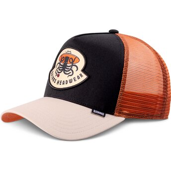 Lippikset kaareva rekka musta snapback HFT Rose Kraken...