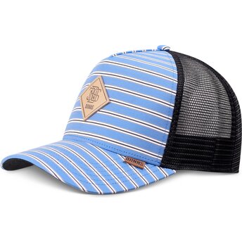 Lippikset kaareva rekka sininen snapback HFT Business Stripe Djinns
