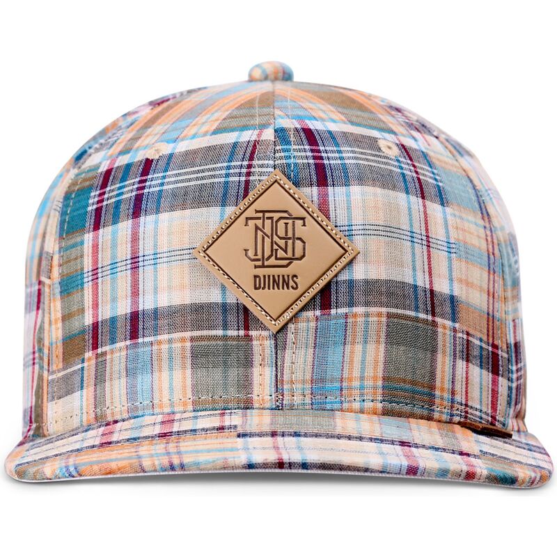 lippikset-littea-monivarinen-snapback-patch-check-turquioise-djinns