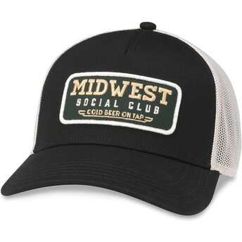 Lippikset kaareva rekka musta snapback Valin Midwest Social Club American Needle
