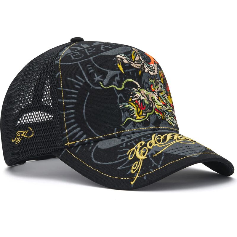 lippikset-kaareva-rekka-musta-snapback-crawling-ed-hardy lippikset-kaareva-rekka-musta-snapback-crawling-ed-hardy
