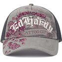 lippikset-kaareva-rekka-harmaa-snapback-floral-tattoo-city-vintage-wash-ed-hardy