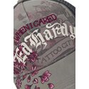 lippikset-kaareva-rekka-harmaa-snapback-floral-tattoo-city-vintage-wash-ed-hardy