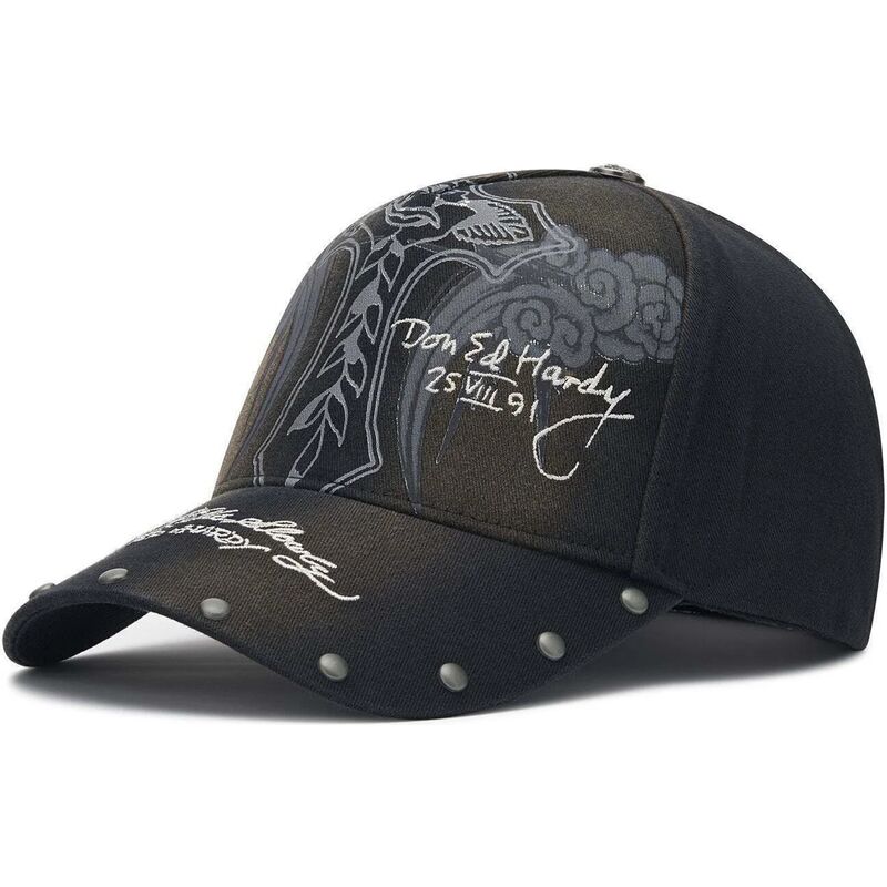 lippikset-kaareva-musta-saadettava-nauha-storming-rose-washed-ed-hardy