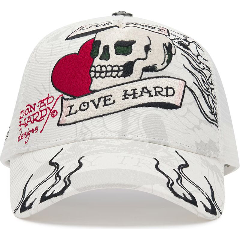 lippikset-kaareva-rekka-valkoinen-snapback-live-fast-love-hard-ed-hardy lippikset-kaareva-rekka-valkoinen-snapback-live-fast-love-hard-ed-hardy