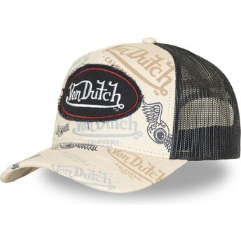 Lippikset kaareva rekka beige snapback CAFE11 Von Dutch