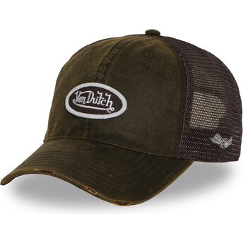 Lippikset kaareva rekka ruskea snapback MAC17 Von Dutch