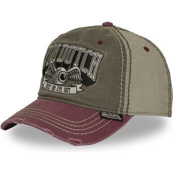 Lippikset kaareva monivärinen säädettävä nauha RETRO17 Von Dutch