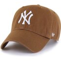 lippikset-kaareva-ruskea-saadettava-nauha-clean-up-pinecone-new-york-yankees-mlb-47-brand