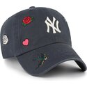 lippikset-kaareva-laivastonsininen-saadettava-nauha-clean-up-multi-scatter-new-york-yankees-mlb-47-brand