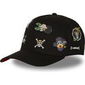 lippikset-kaareva-musta-snapback-op8-fla-olkihattujen-merirosvojengi-one-piece-capslab