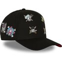 lippikset-kaareva-musta-snapback-op8-fla-olkihattujen-merirosvojengi-one-piece-capslab