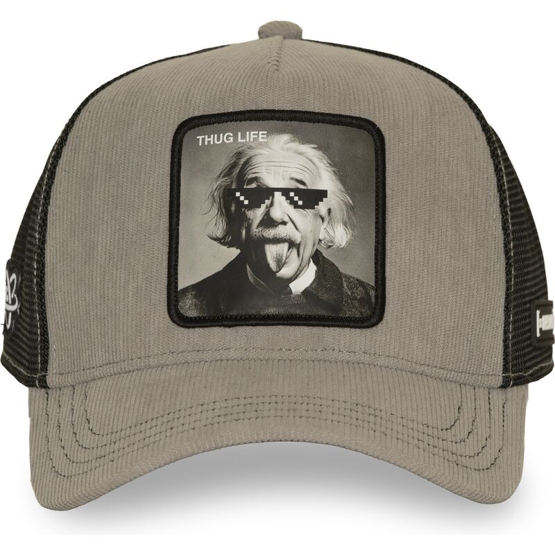 lippikset-kaareva-rekka-harmaa-snapback-thug-life-art1-thug-albert-einstein-kuuluisuudet-capslab