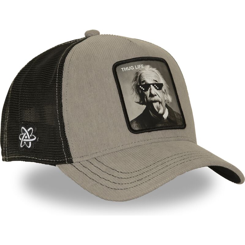 lippikset-kaareva-rekka-harmaa-snapback-thug-life-art1-thug-albert-einstein-kuuluisuudet-capslab