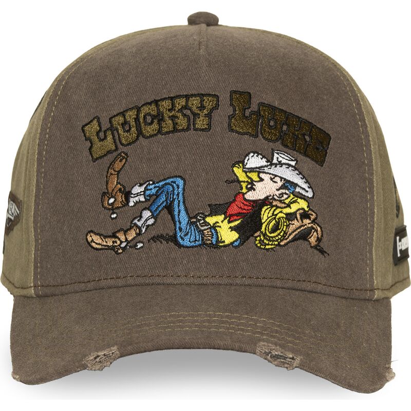 lippikset-kaareva-ruskea-snapback-lck4-luc-lucky-luke-capslab