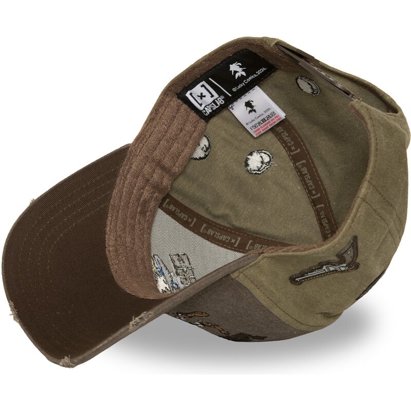 lippikset-kaareva-ruskea-snapback-lck4-luc-lucky-luke-capslab