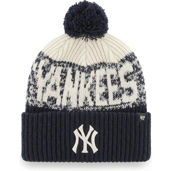 Lakit tupsu laivastonsininen Bone Chill Cuff Knit New York Yankees MLB 47 Brand