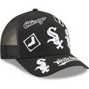 lippikset-kaareva-rekka-musta-snapback-9forty-m-crown-a-frame-all-over-chicago-white-sox-mlb-new-era