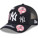 lippikset-kaareva-rekka-laivastonsininen-snapback-9forty-m-crown-a-frame-all-over-new-york-yankees-mlb-new-era