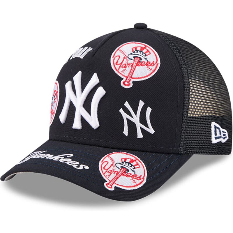 lippikset-kaareva-rekka-laivastonsininen-snapback-9forty-m-crown-a-frame-all-over-new-york-yankees-mlb-new-era