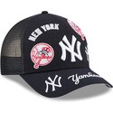 lippikset-kaareva-rekka-laivastonsininen-snapback-9forty-m-crown-a-frame-all-over-new-york-yankees-mlb-new-era